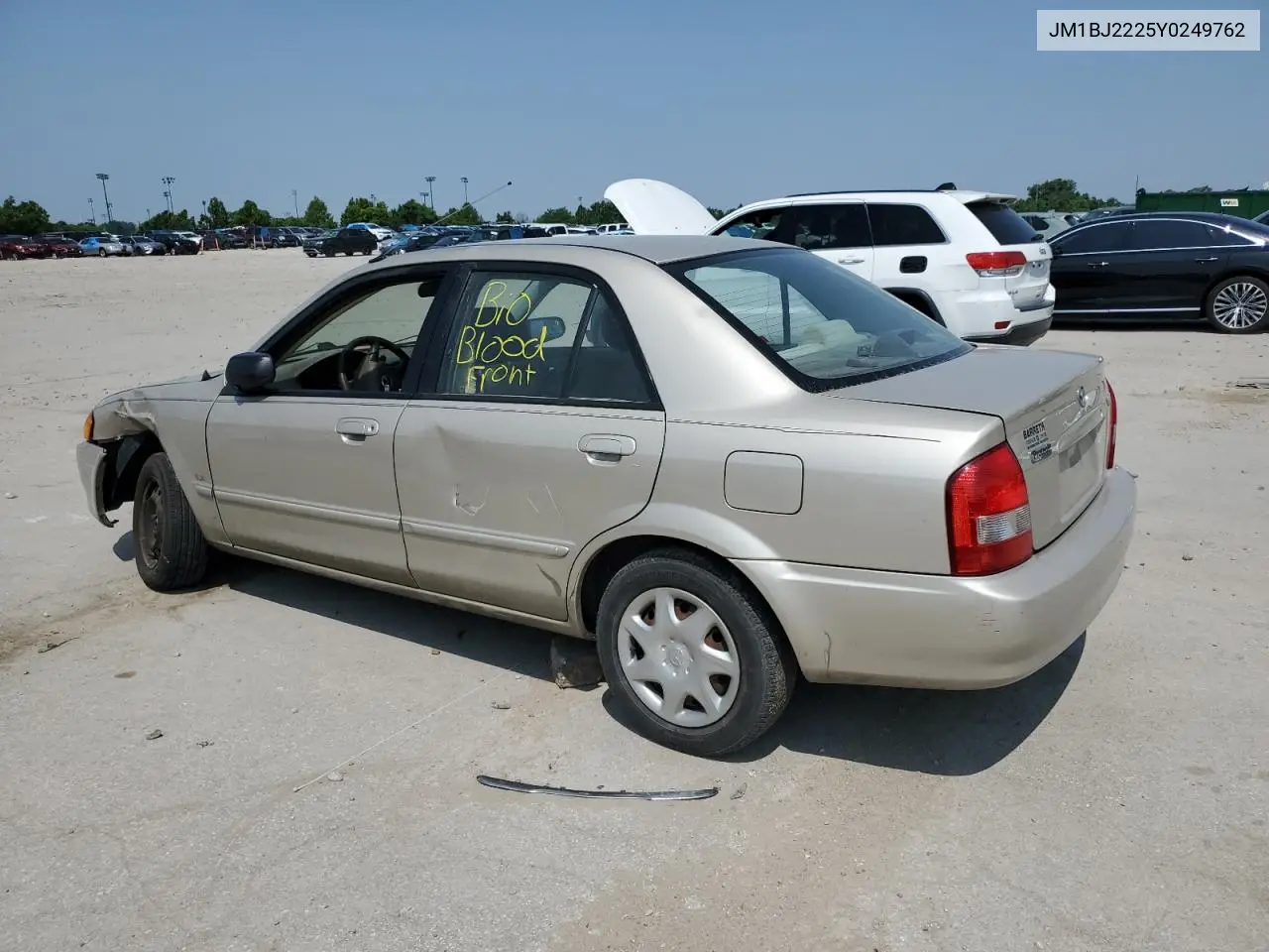 2000 Mazda Protege Dx VIN: JM1BJ2225Y0249762 Lot: 59950735