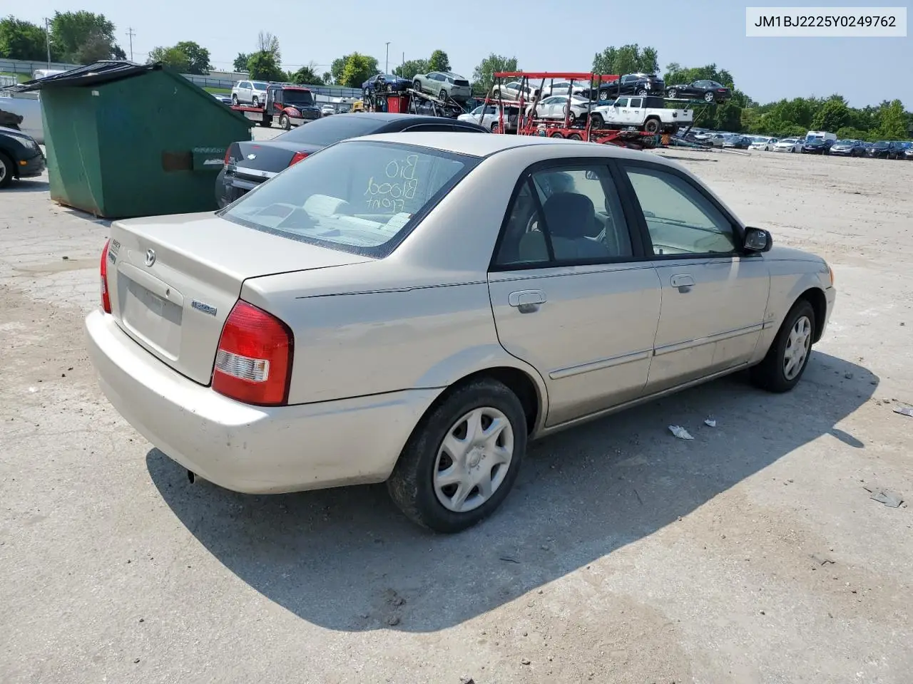 2000 Mazda Protege Dx VIN: JM1BJ2225Y0249762 Lot: 59950735