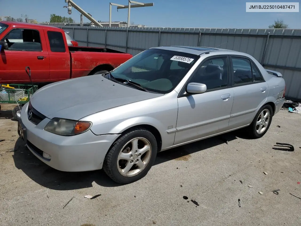 2001 Mazda Protege Lx VIN: JM1BJ225010487471 Lot: 53898575