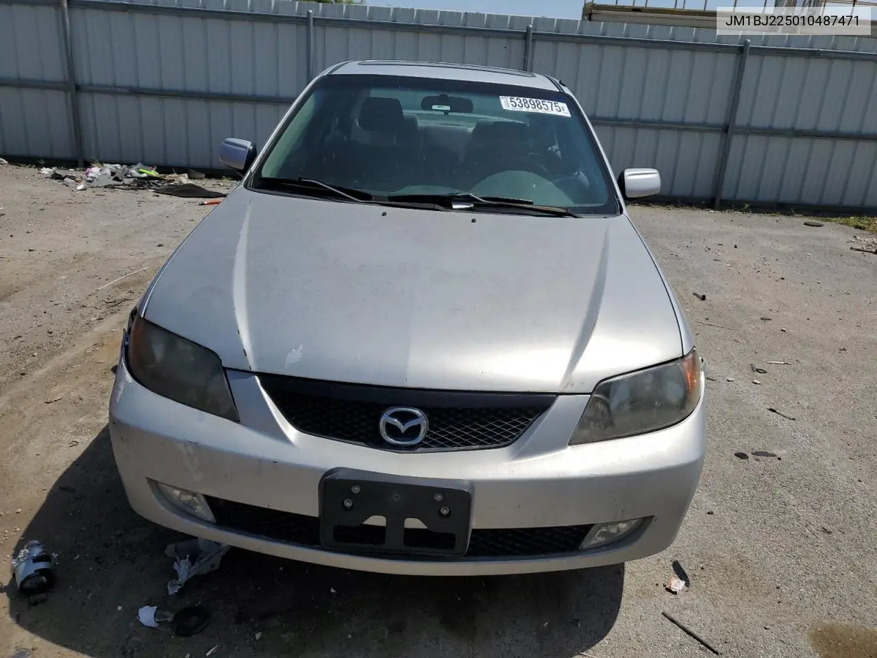 2001 Mazda Protege Lx VIN: JM1BJ225010487471 Lot: 53898575