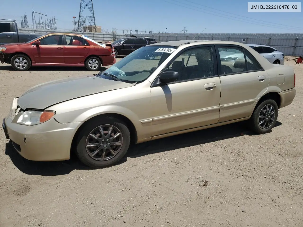 2001 Mazda Protege Dx VIN: JM1BJ222610478103 Lot: 61644785