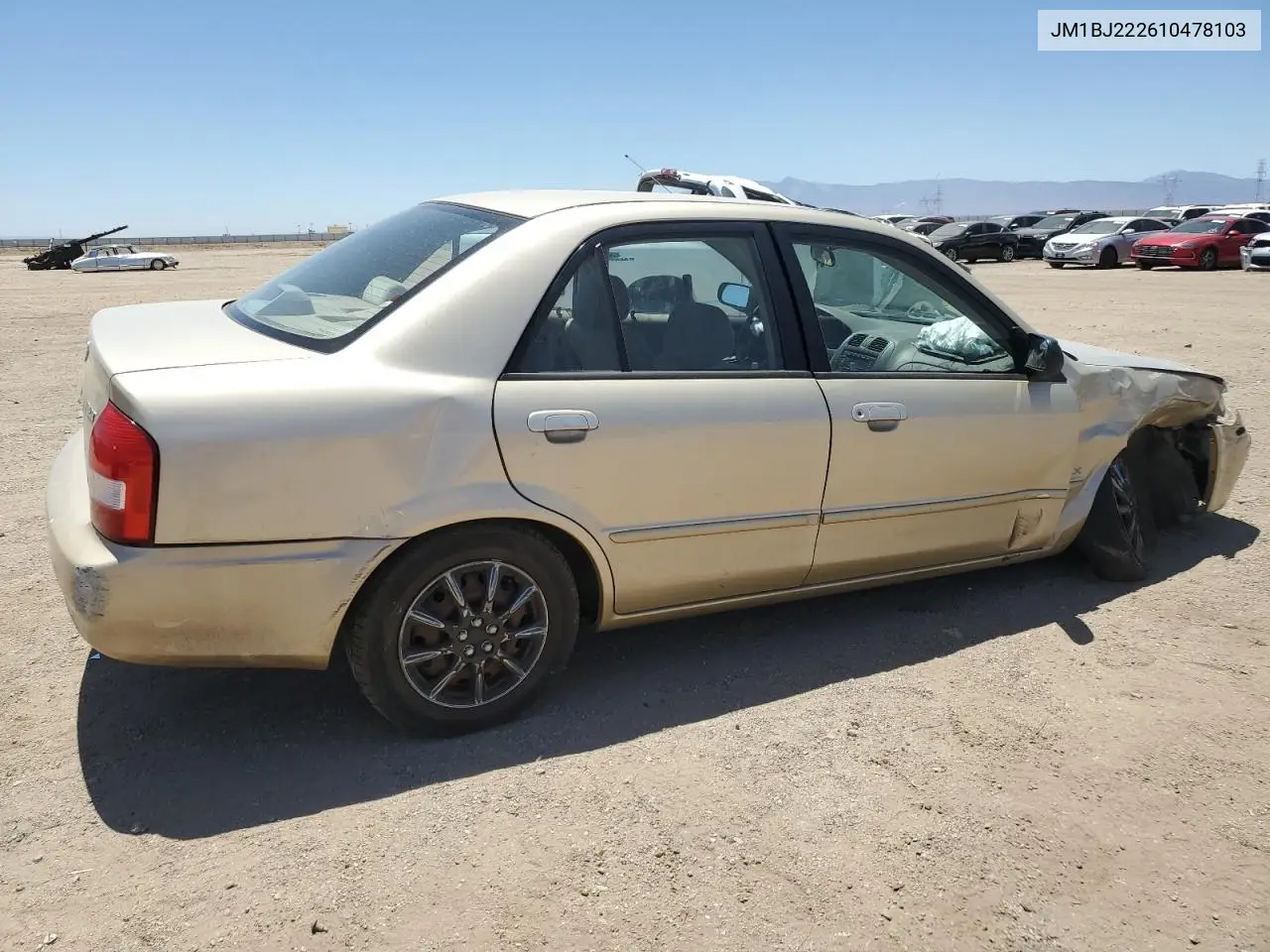 2001 Mazda Protege Dx VIN: JM1BJ222610478103 Lot: 61644785