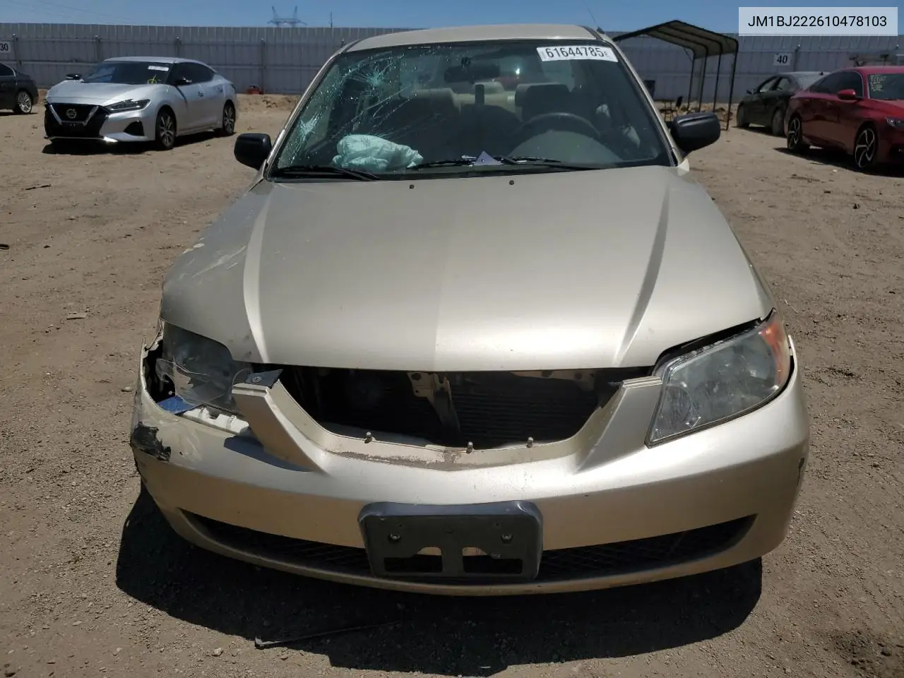 2001 Mazda Protege Dx VIN: JM1BJ222610478103 Lot: 61644785