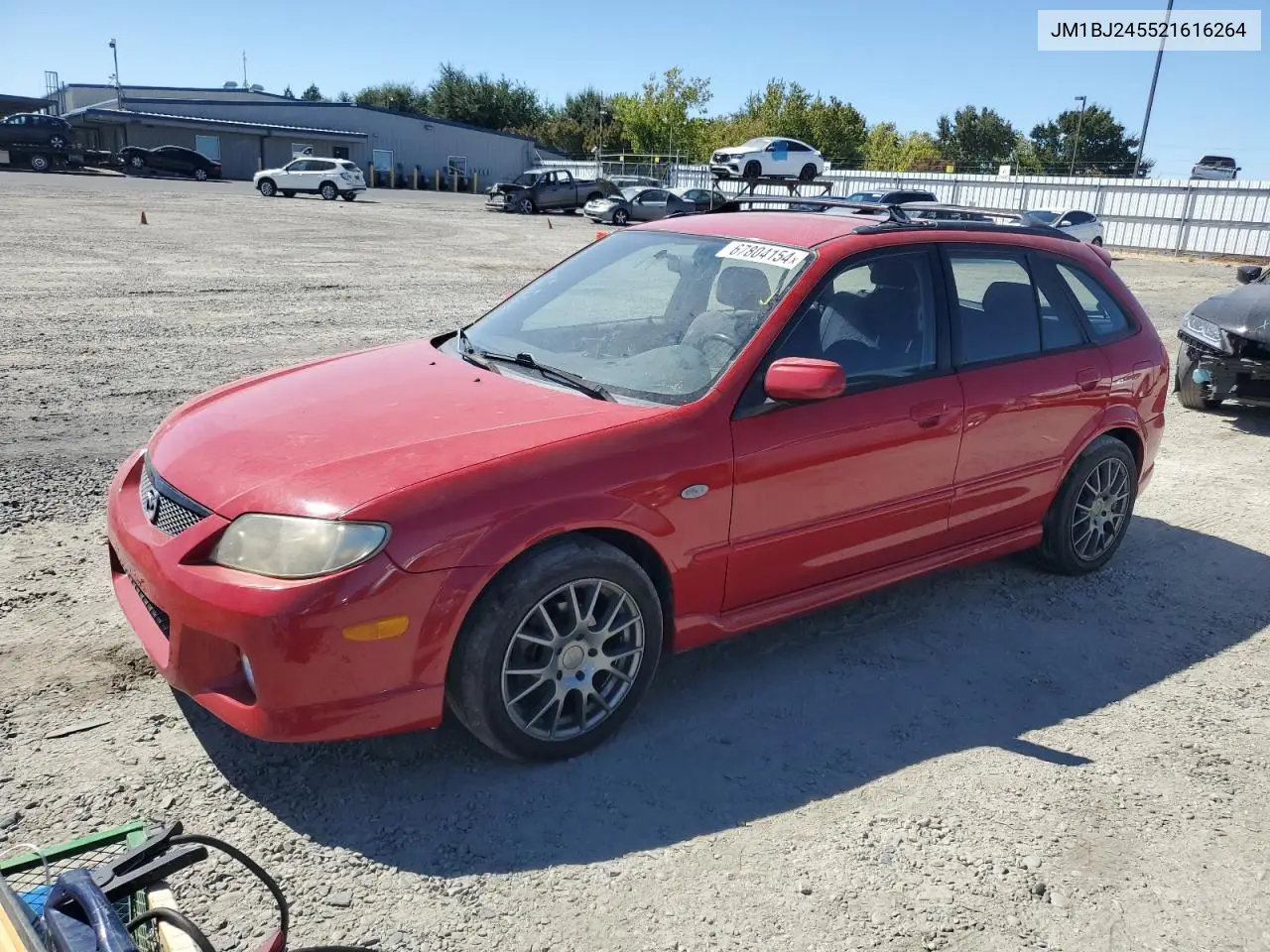 2002 Mazda Protege Pr5 VIN: JM1BJ245521616264 Lot: 45679705