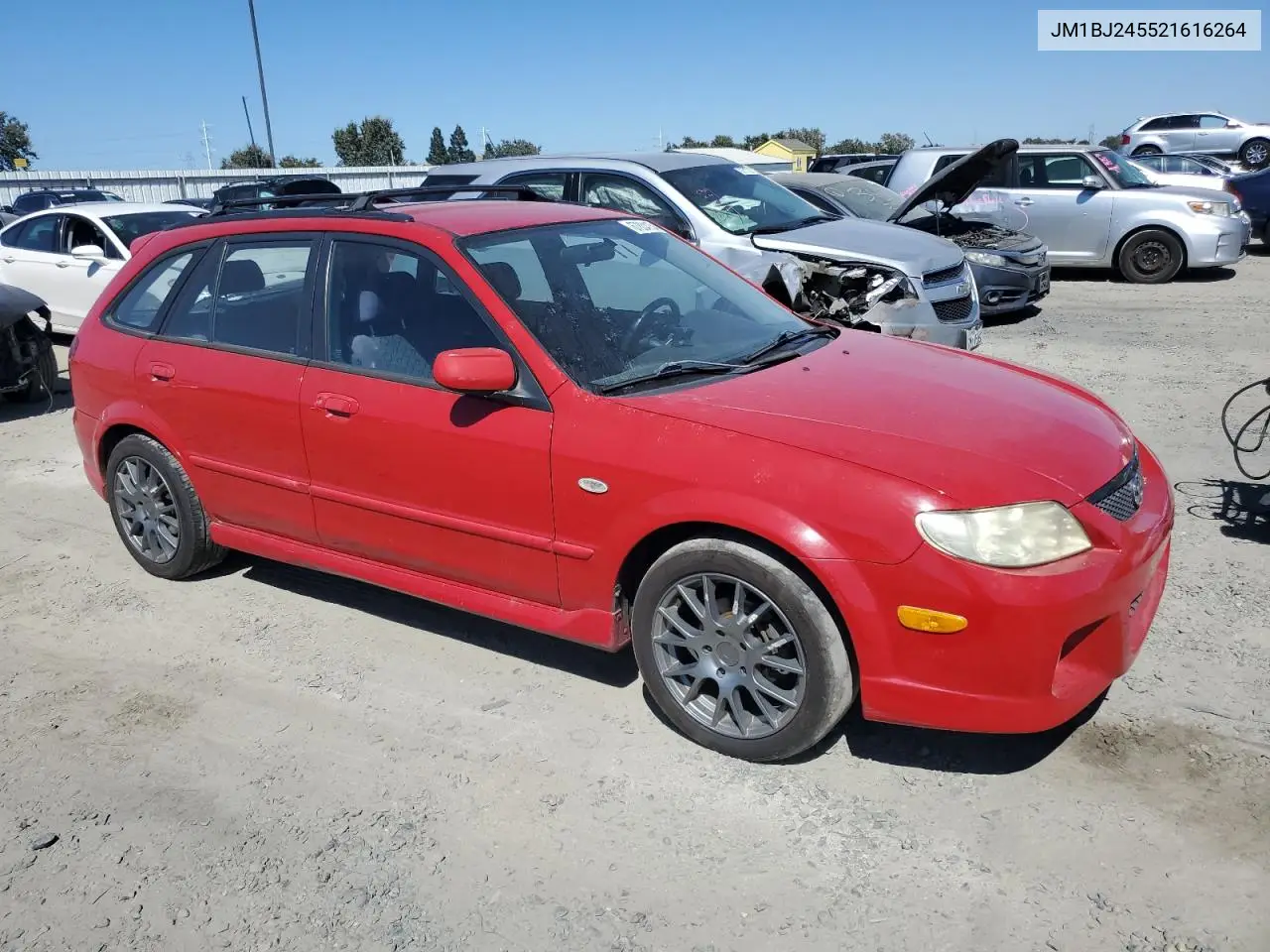 2002 Mazda Protege Pr5 VIN: JM1BJ245521616264 Lot: 45679705