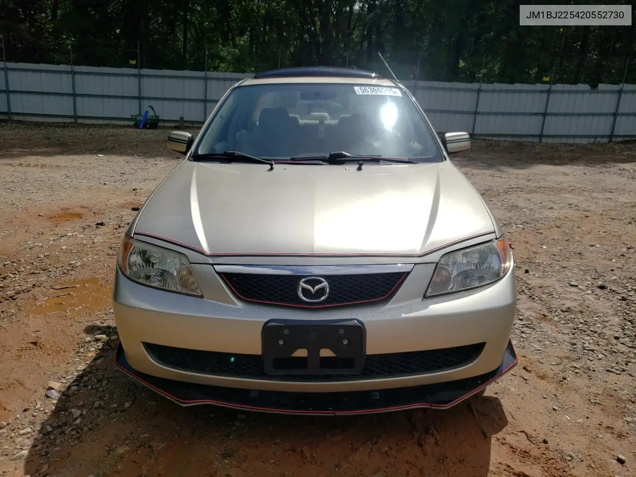 2002 Mazda Protege Dx VIN: JM1BJ225420552730 Lot: 56366585