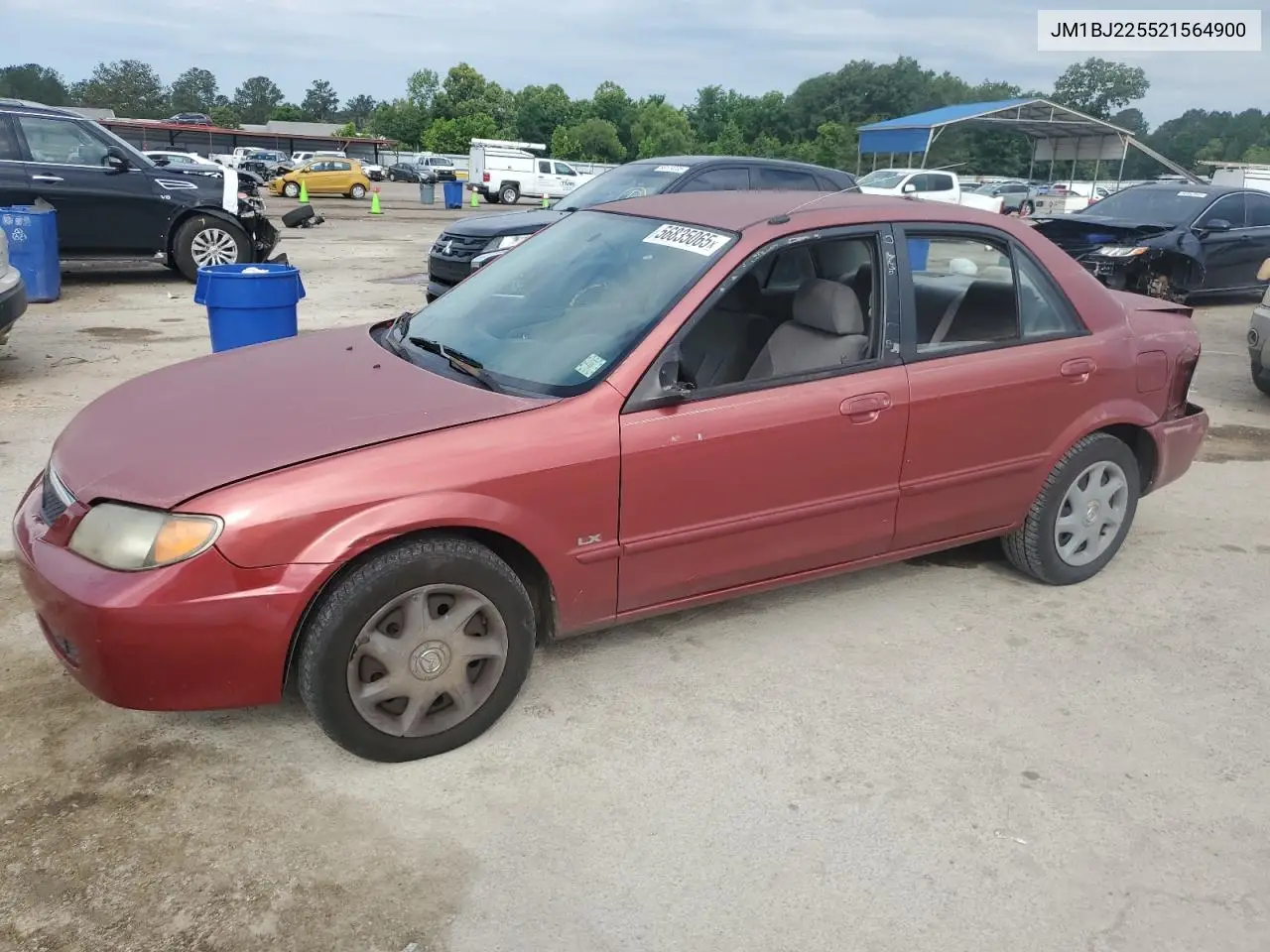 2002 Mazda Protege Dx VIN: JM1BJ225521564900 Lot: 56835065