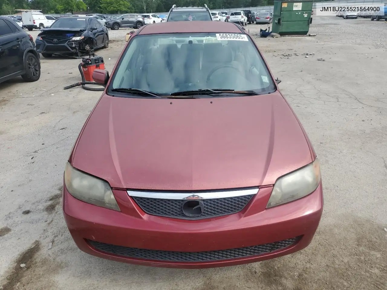 2002 Mazda Protege Dx VIN: JM1BJ225521564900 Lot: 56835065