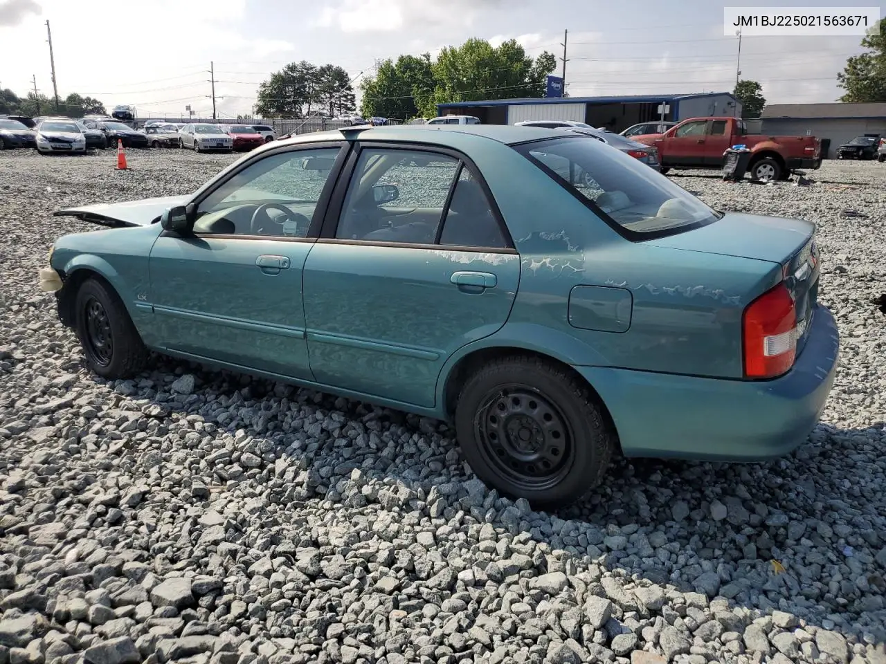 2002 Mazda Protege Dx VIN: JM1BJ225021563671 Lot: 59188855