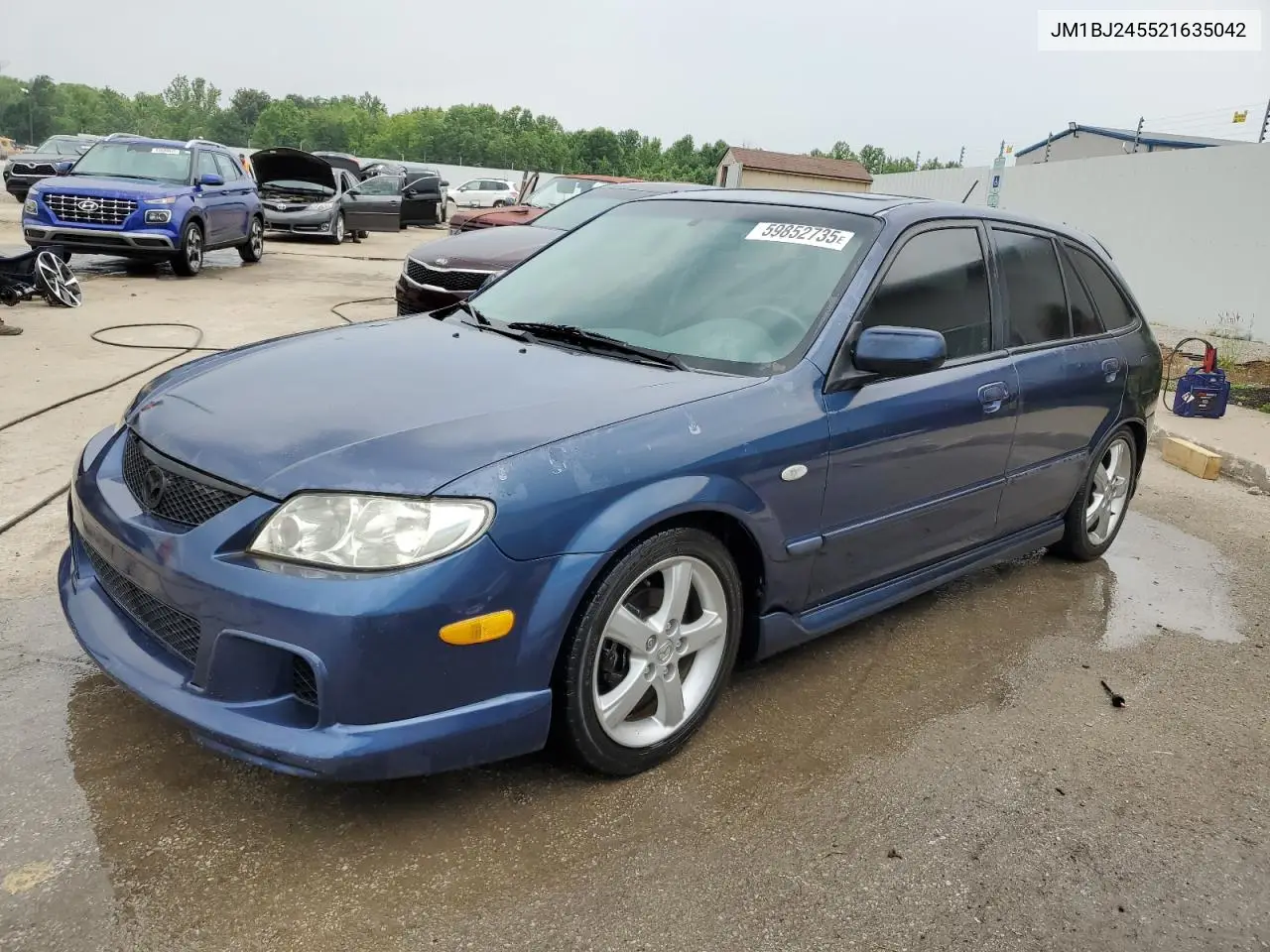 2002 Mazda Protege Pr5 VIN: JM1BJ245521635042 Lot: 59852735