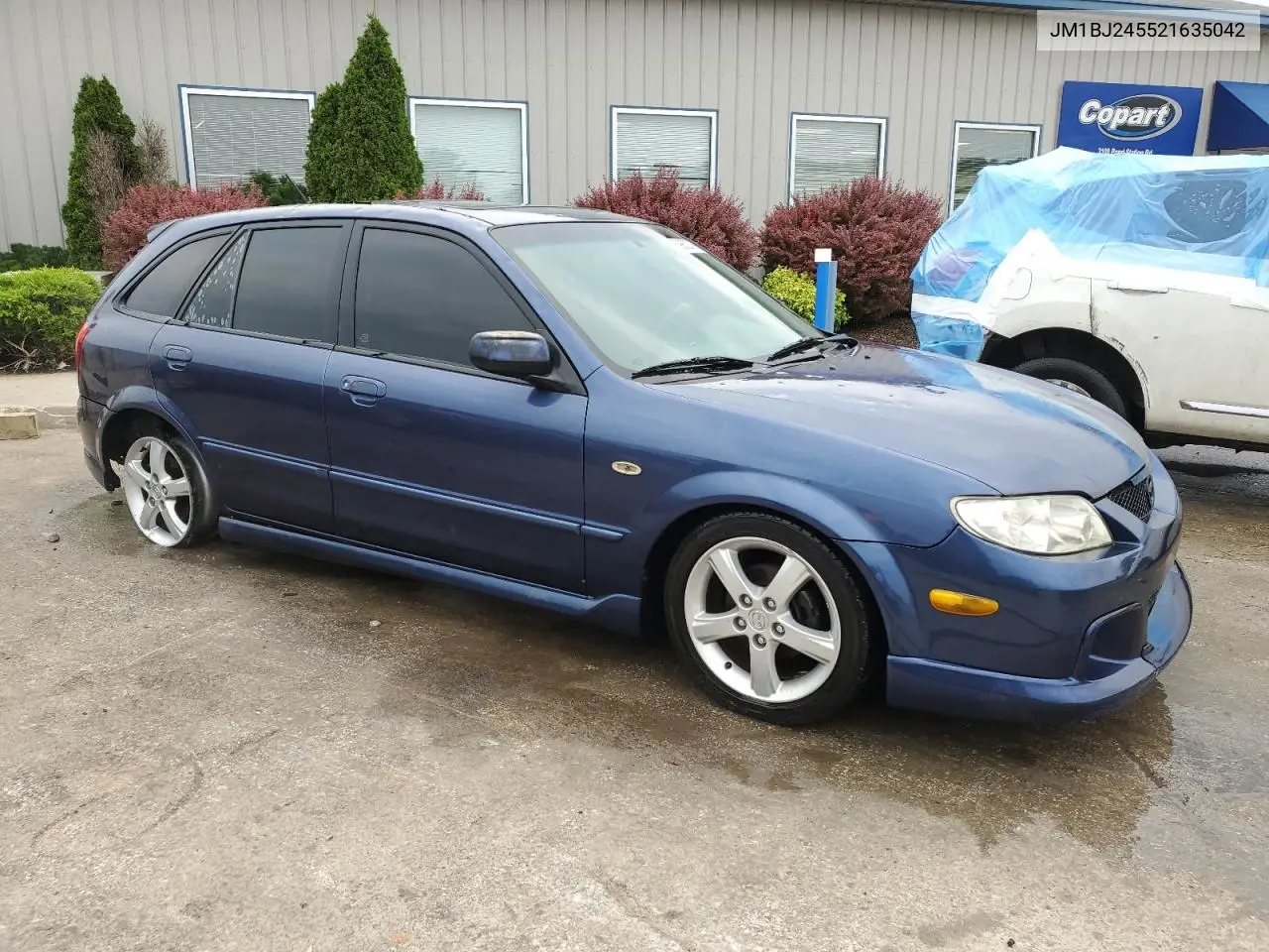 2002 Mazda Protege Pr5 VIN: JM1BJ245521635042 Lot: 59852735