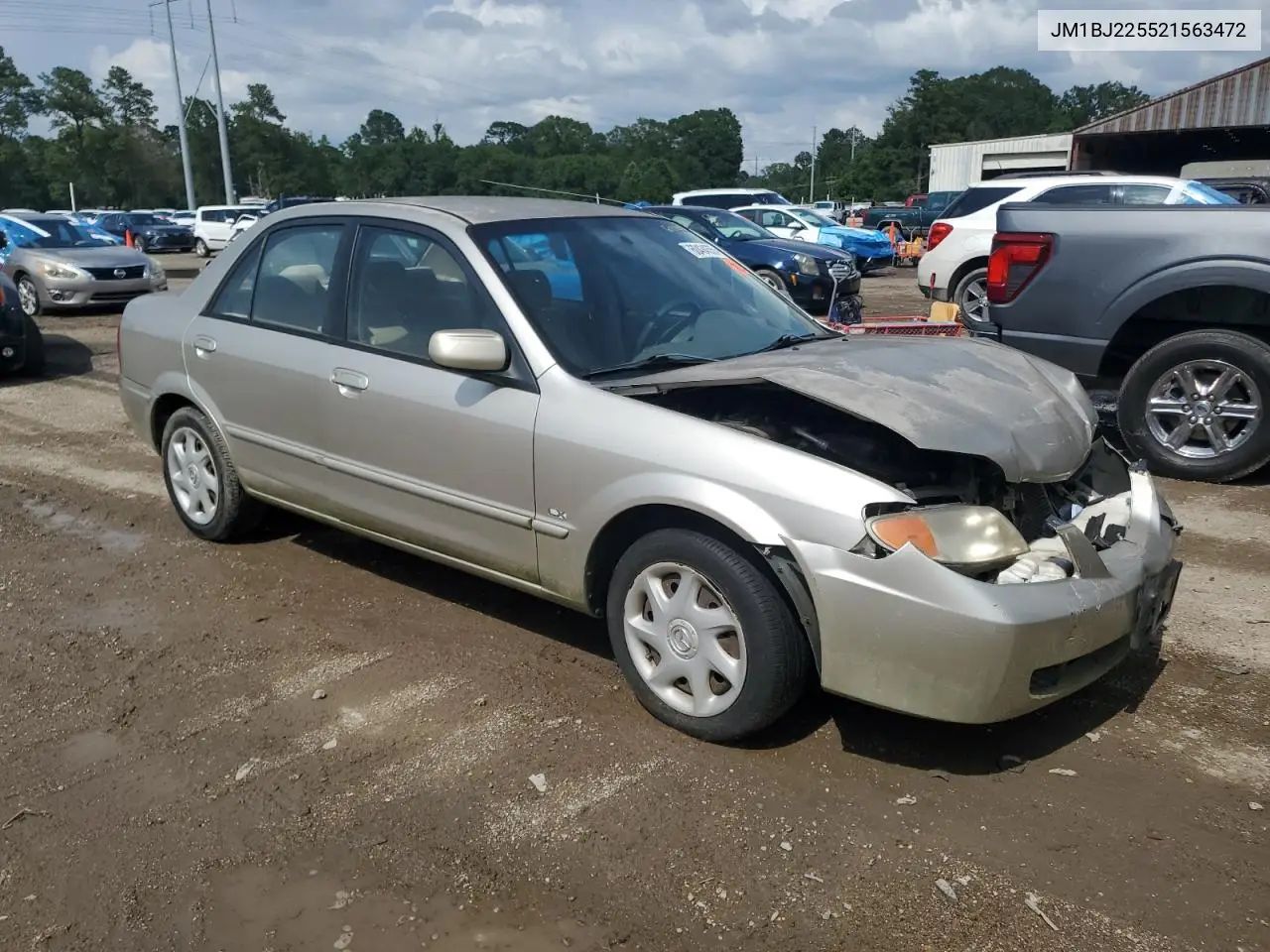2002 Mazda Protege Dx VIN: JM1BJ225521563472 Lot: 60434555