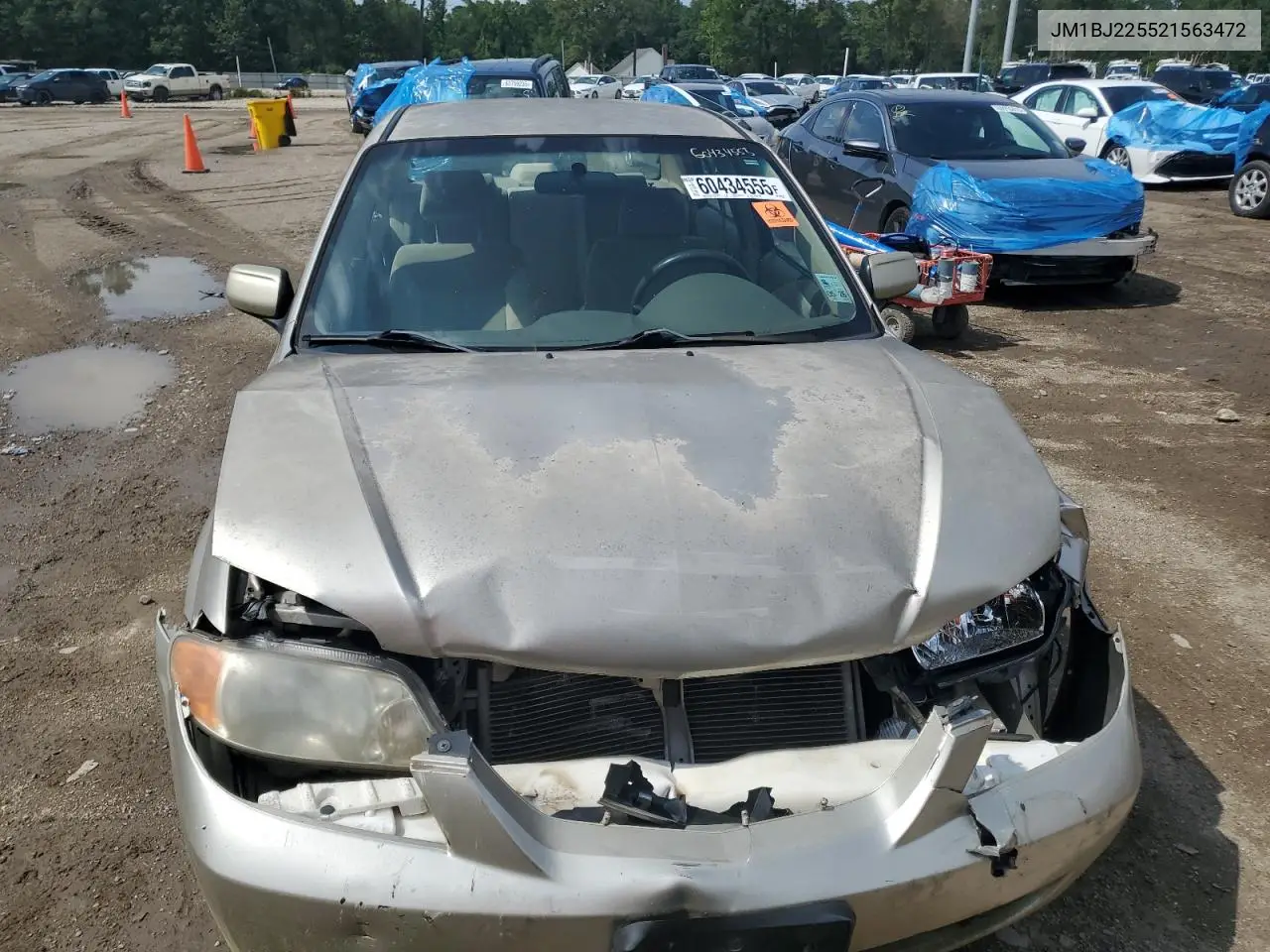 2002 Mazda Protege Dx VIN: JM1BJ225521563472 Lot: 60434555