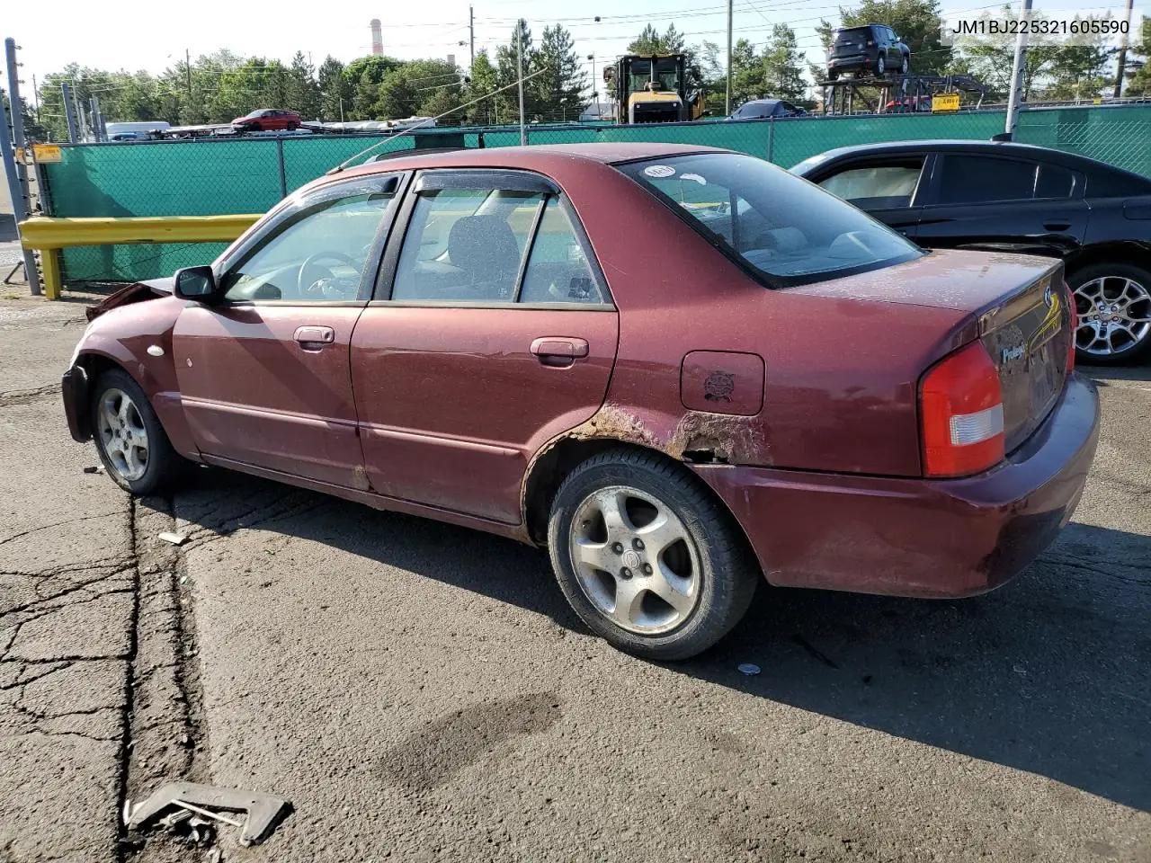 2002 Mazda Protege Dx VIN: JM1BJ225321605590 Lot: 61098175