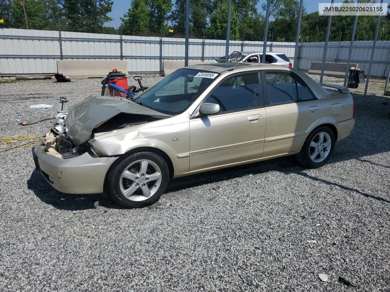 2002 Mazda Protege Dx VIN: JM1BJ225020625155 Lot: 63469095