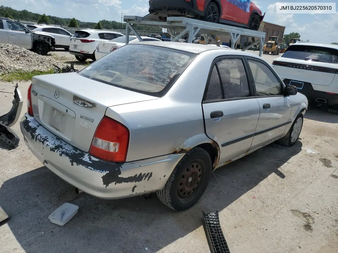 2002 Mazda Protege Dx VIN: JM1BJ225620570310 Lot: 63642115