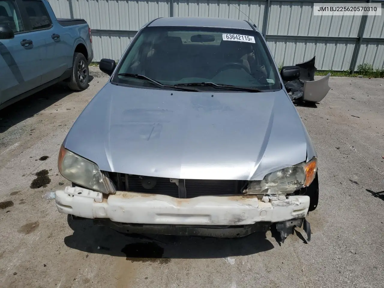 2002 Mazda Protege Dx VIN: JM1BJ225620570310 Lot: 63642115