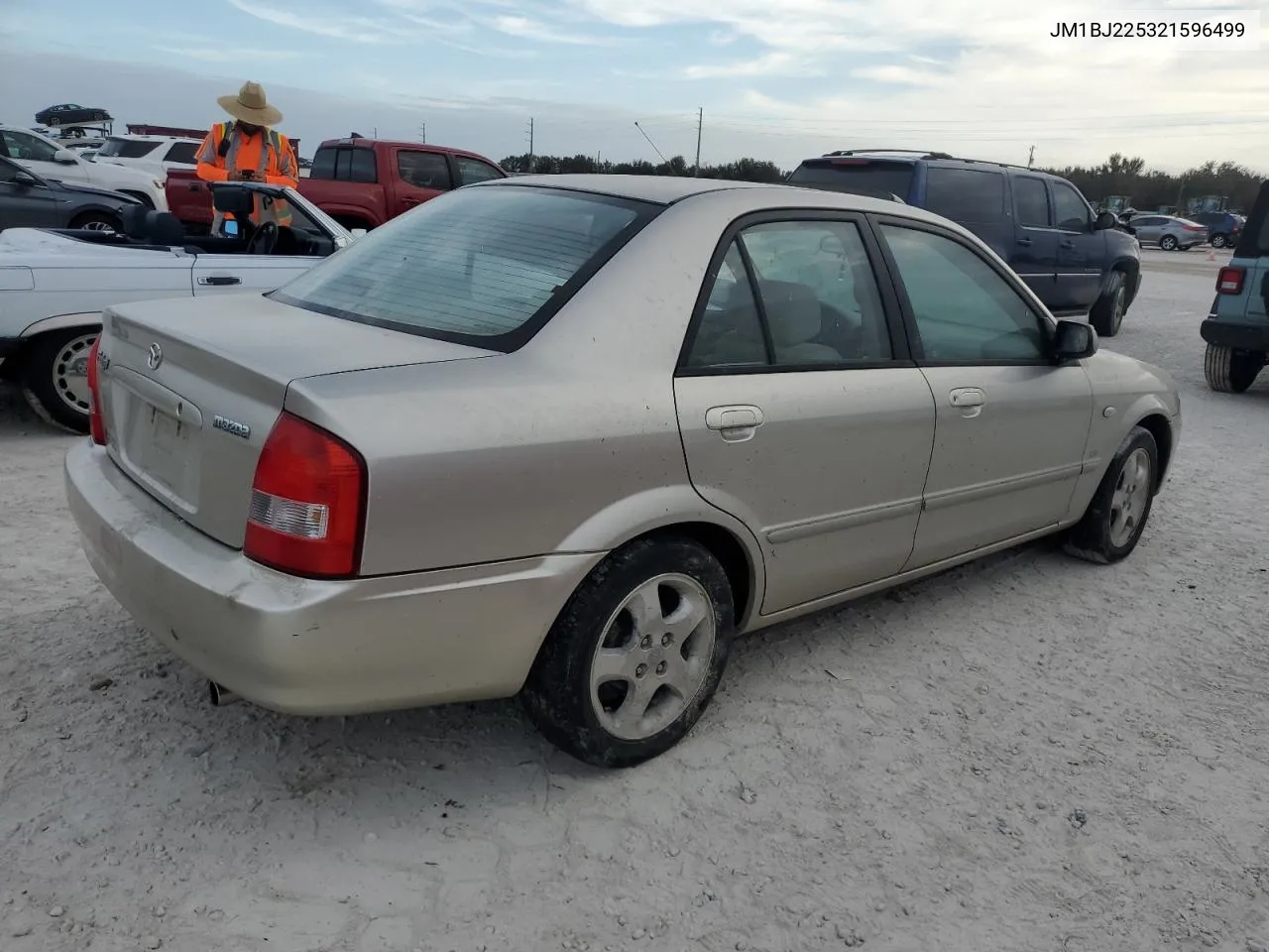 2002 Mazda Protege Dx VIN: JM1BJ225321596499 Lot: 76656714