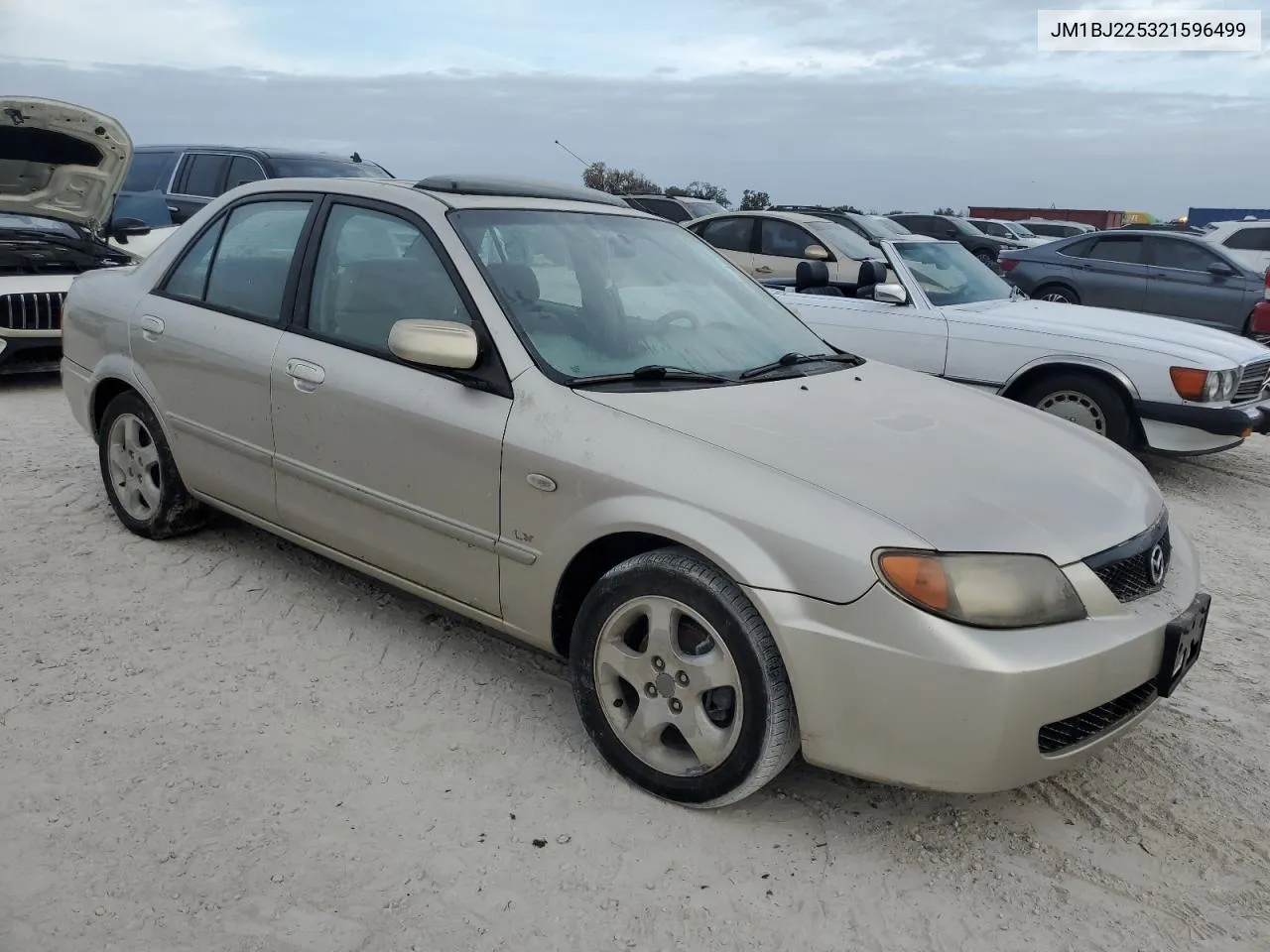 2002 Mazda Protege Dx VIN: JM1BJ225321596499 Lot: 76656714