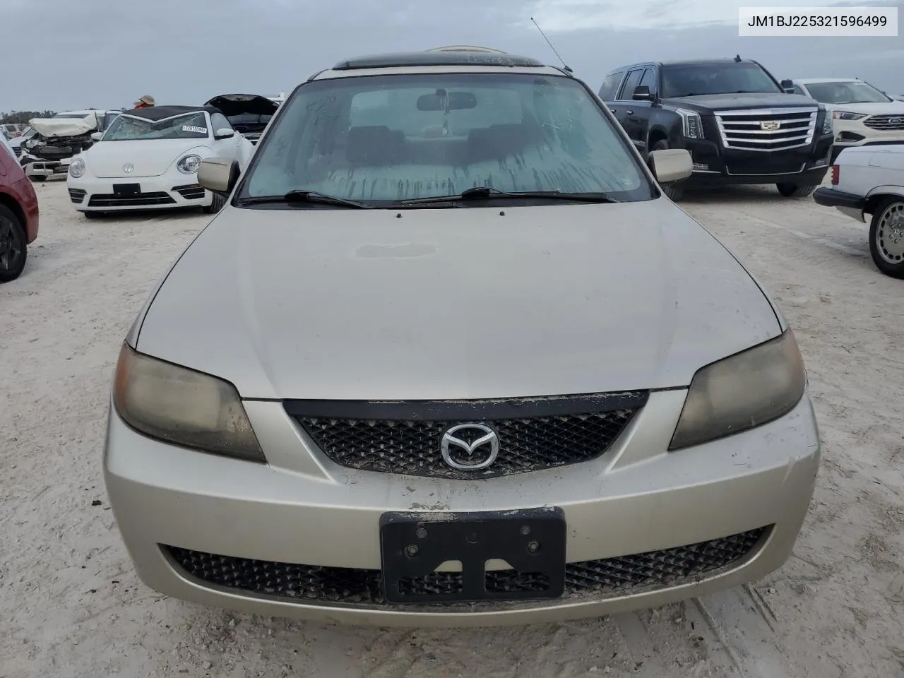 2002 Mazda Protege Dx VIN: JM1BJ225321596499 Lot: 76656714