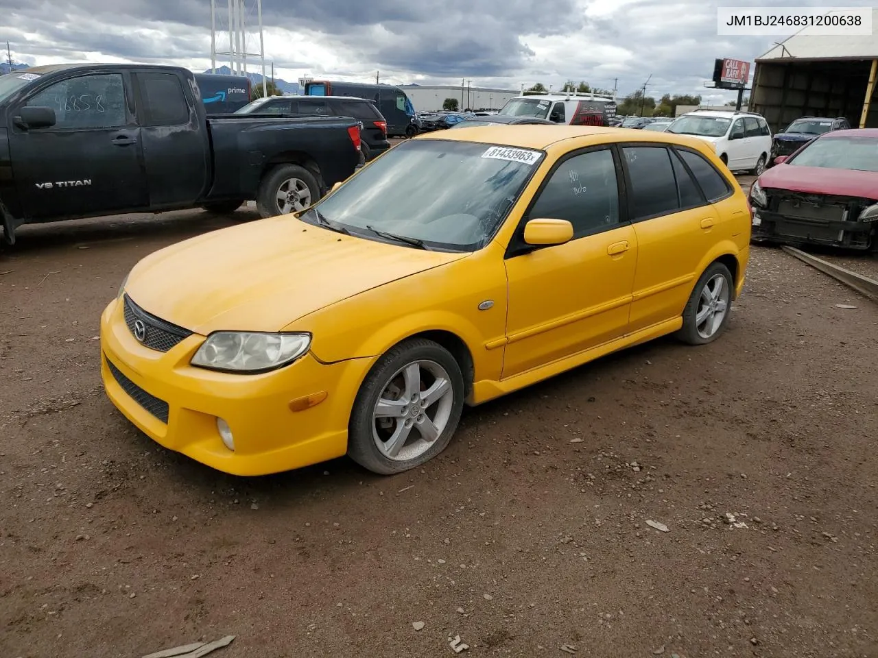 2003 Mazda Protege Pr5 VIN: JM1BJ246831200638 Lot: 43215515