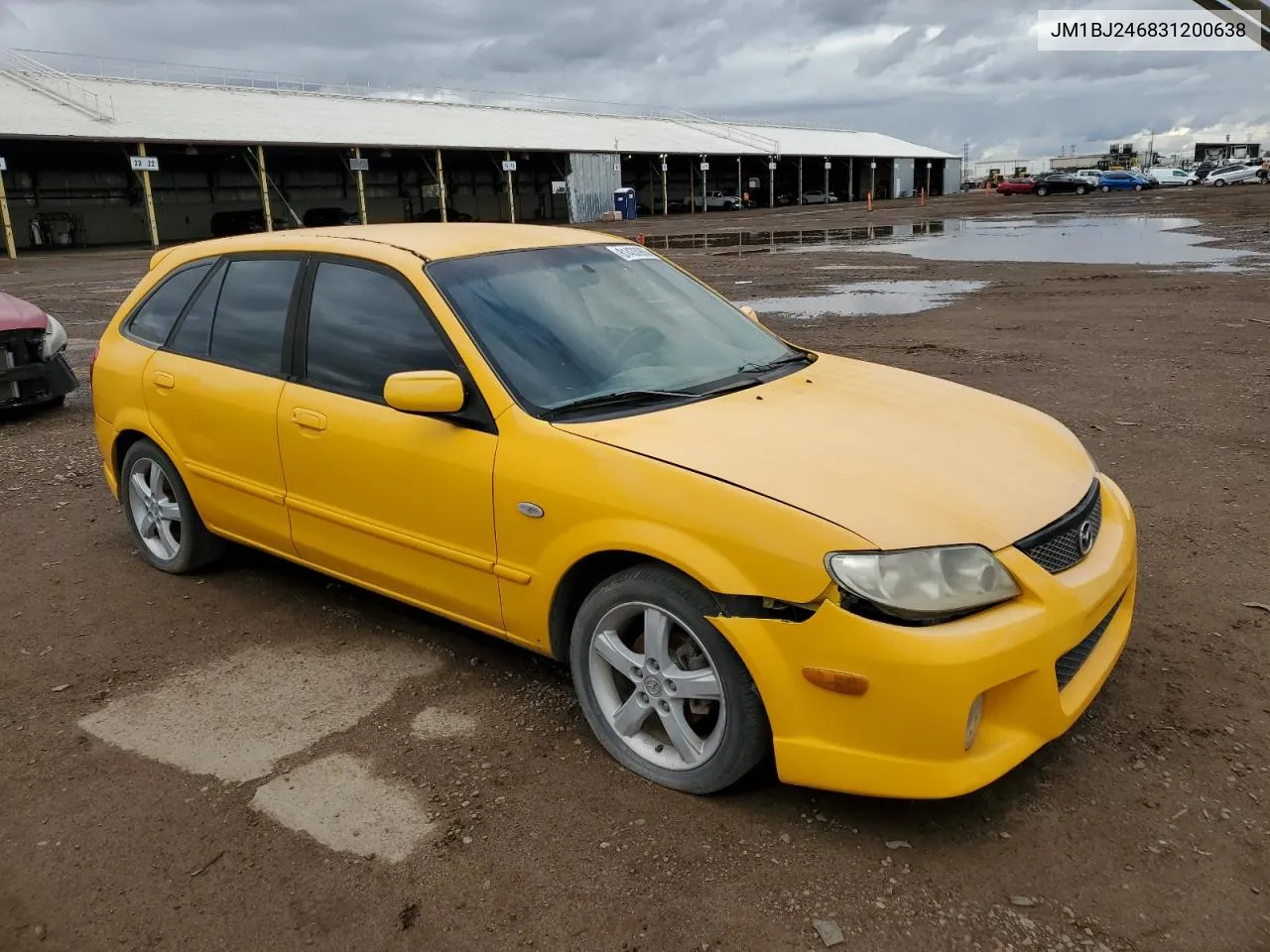 2003 Mazda Protege Pr5 VIN: JM1BJ246831200638 Lot: 43215515