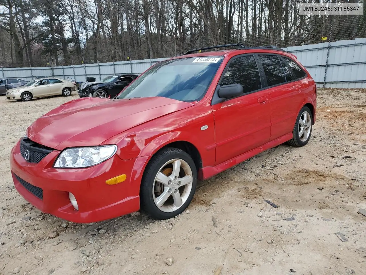 2003 Mazda Protege Pr5 VIN: JM1BJ245931185347 Lot: 47569215