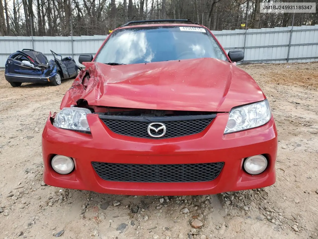 2003 Mazda Protege Pr5 VIN: JM1BJ245931185347 Lot: 47569215