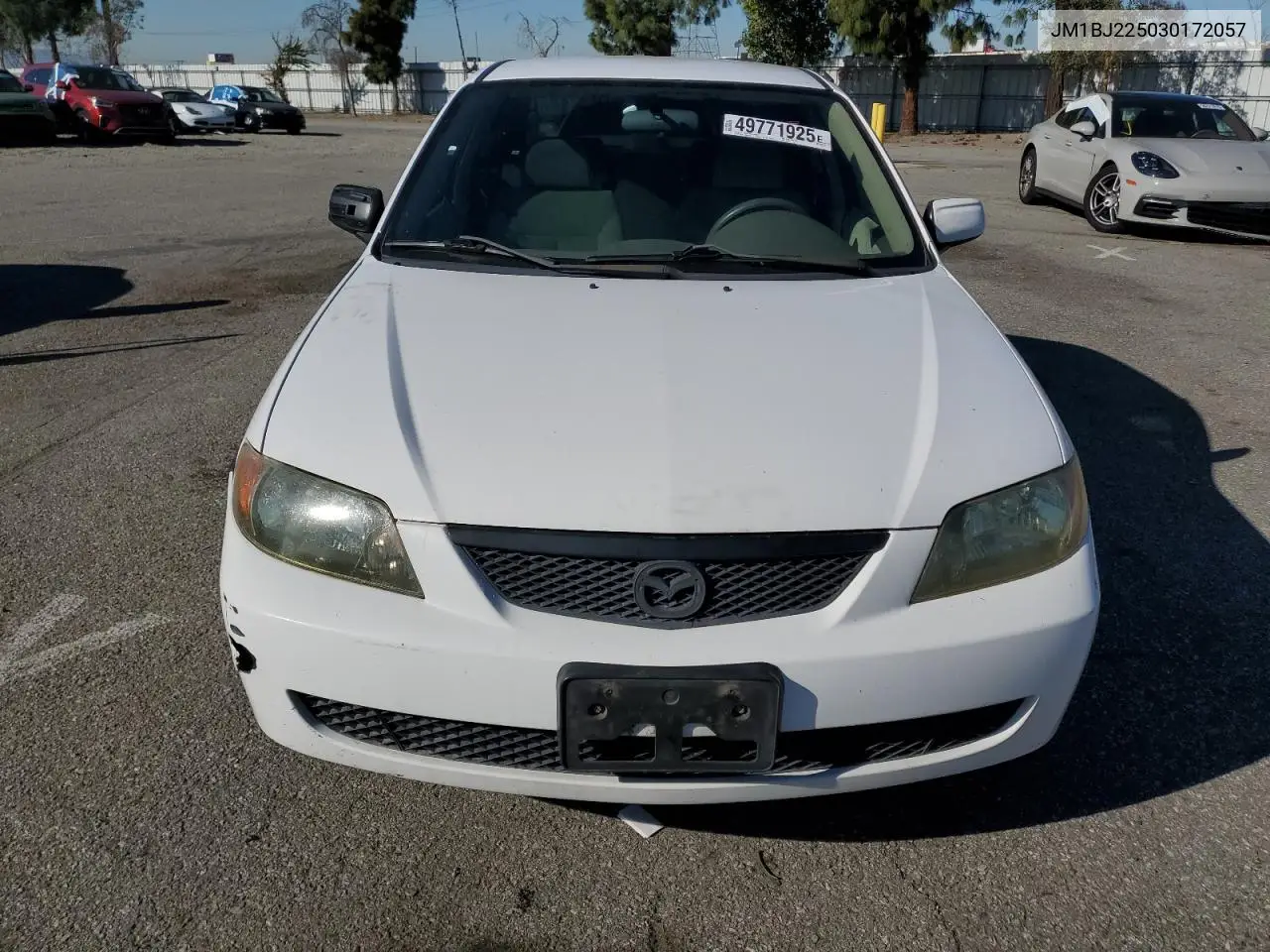 2003 Mazda Protege Dx VIN: JM1BJ225030172057 Lot: 49771925