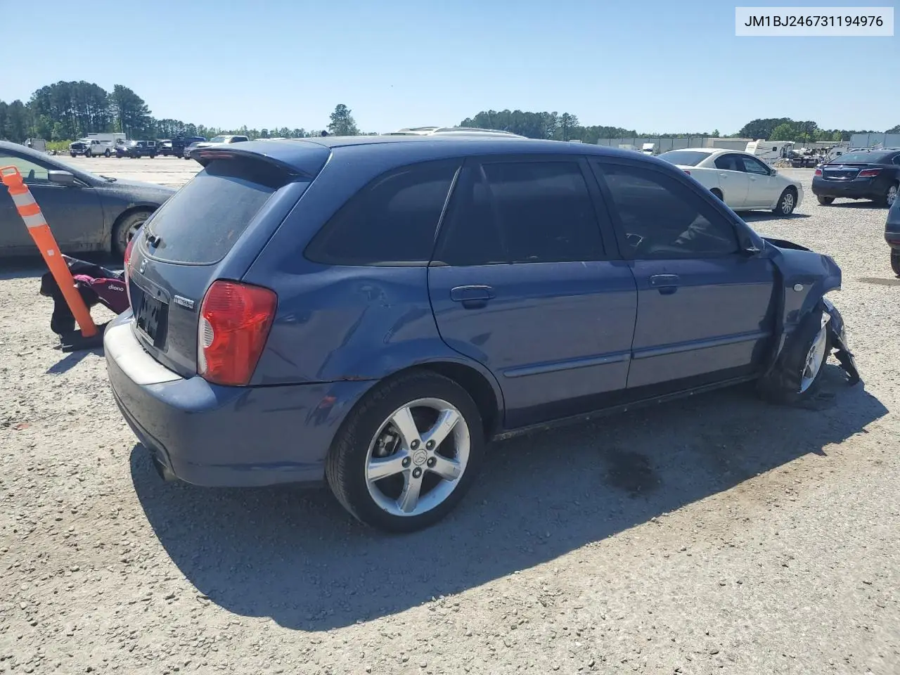 2003 Mazda Protege Pr5 VIN: JM1BJ246731194976 Lot: 53281695