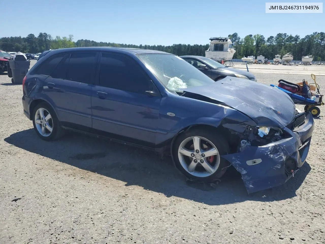 2003 Mazda Protege Pr5 VIN: JM1BJ246731194976 Lot: 53281695