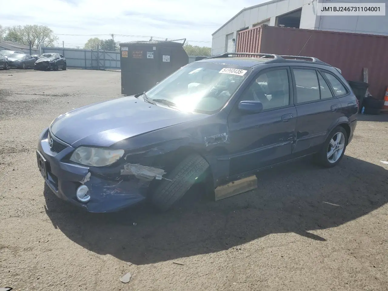 2003 Mazda Protege Pr5 VIN: JM1BJ246731104001 Lot: 54960435