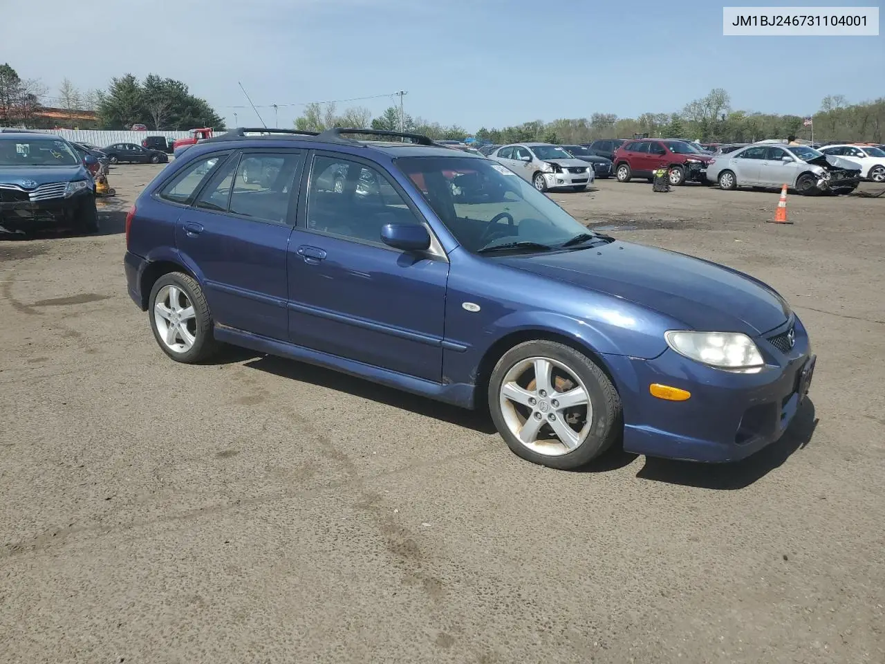 2003 Mazda Protege Pr5 VIN: JM1BJ246731104001 Lot: 54960435