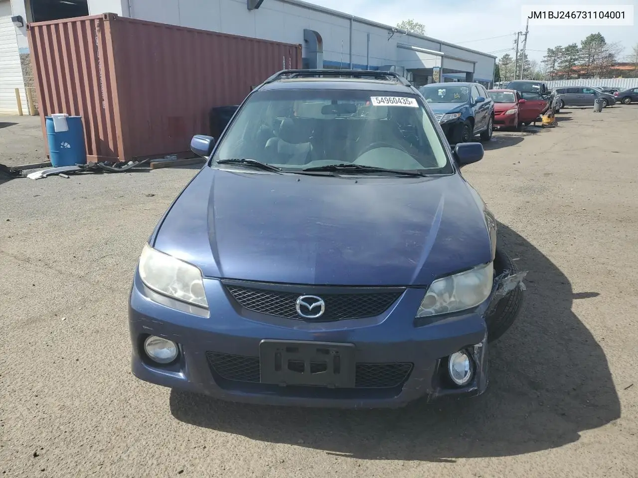 2003 Mazda Protege Pr5 VIN: JM1BJ246731104001 Lot: 54960435