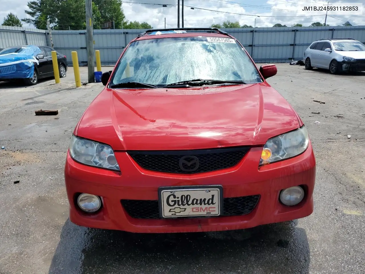 2003 Mazda Protege Pr5 VIN: JM1BJ245931182853 Lot: 59587505