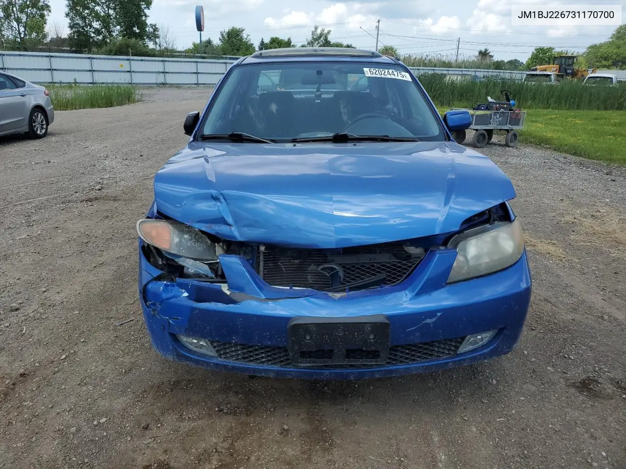 2003 Mazda Protege Dx VIN: JM1BJ226731170700 Lot: 62024475