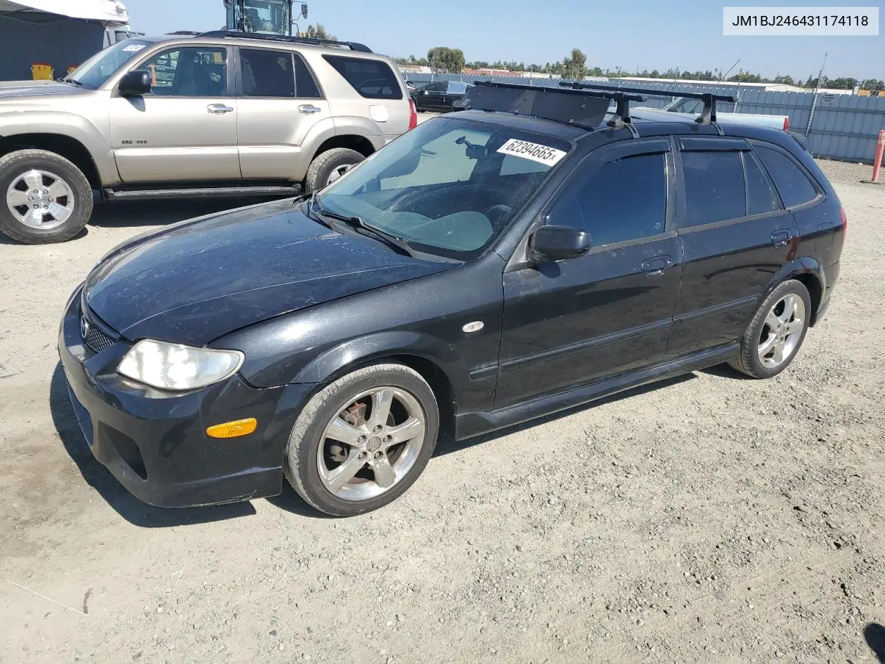 2003 Mazda Protege Pr5 VIN: JM1BJ246431174118 Lot: 62394665