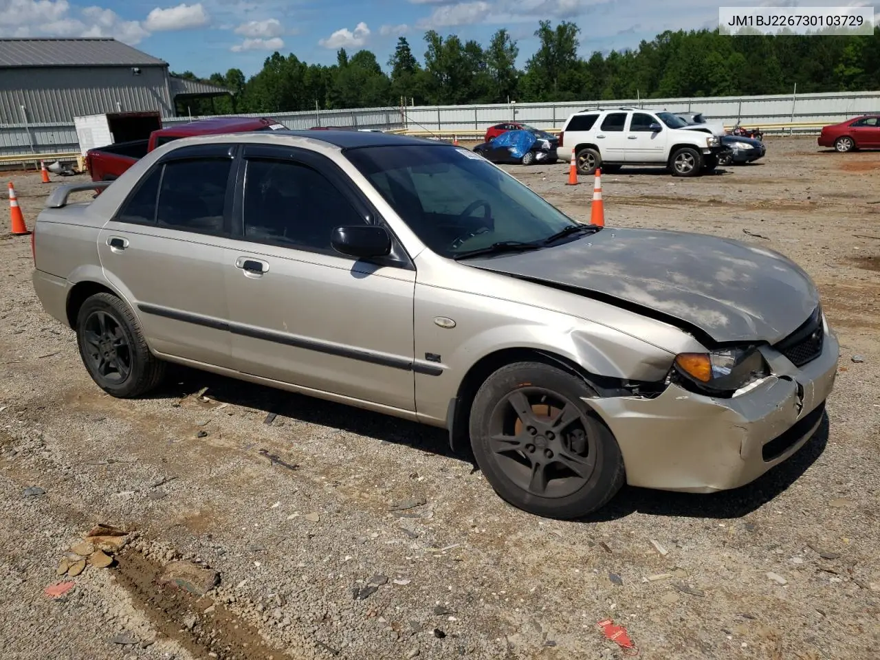 2003 Mazda Protege Dx VIN: JM1BJ226730103729 Lot: 63227285