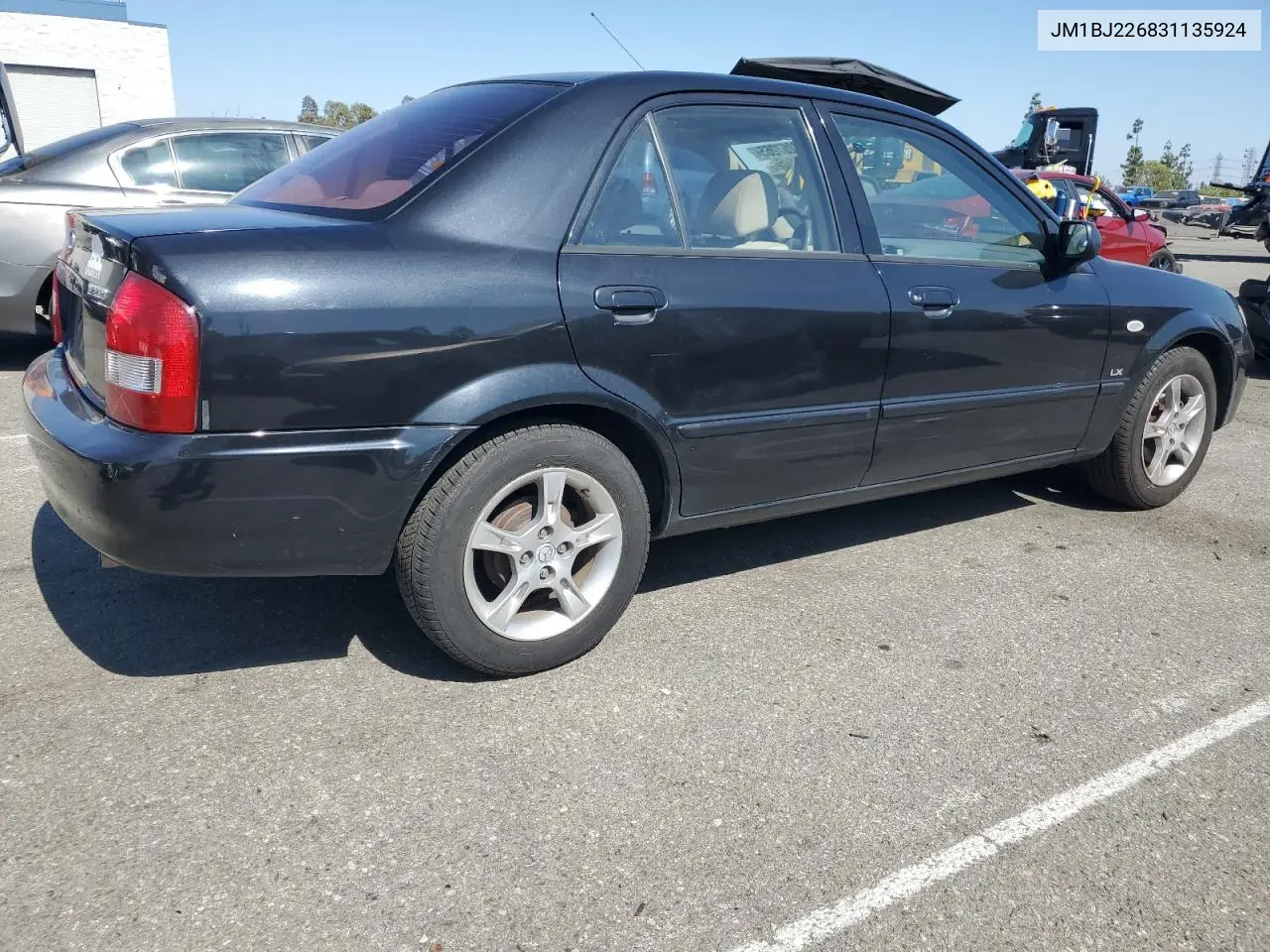 2003 Mazda Protege Dx VIN: JM1BJ226831135924 Lot: 63267265
