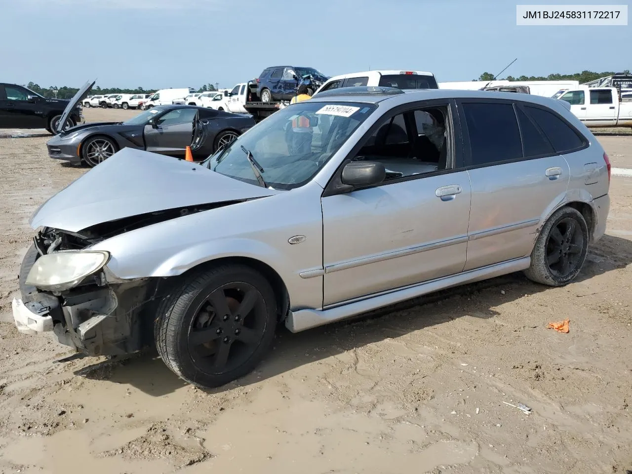 2003 Mazda Protege Pr5 VIN: JM1BJ245831172217 Lot: 77188184