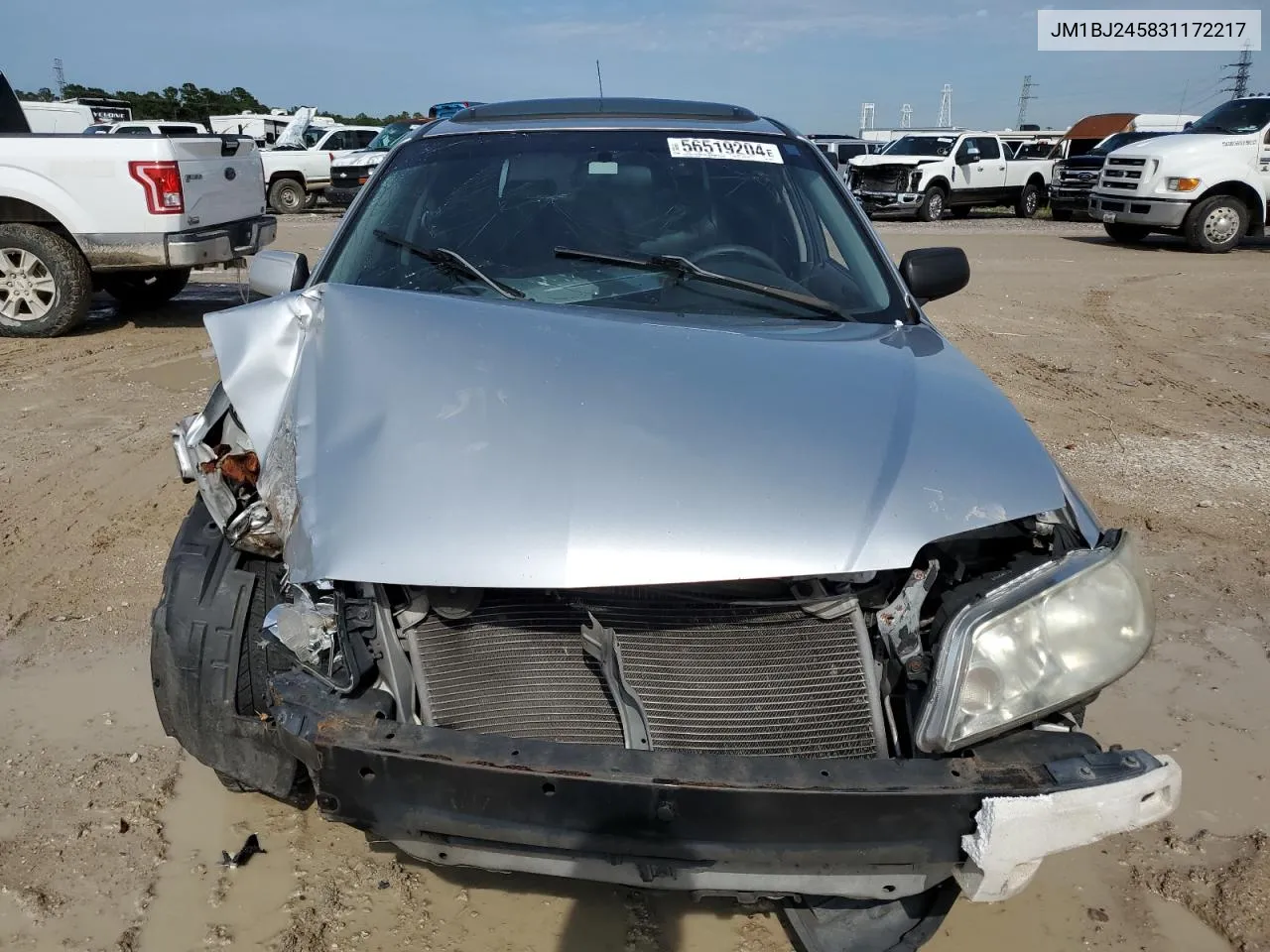 2003 Mazda Protege Pr5 VIN: JM1BJ245831172217 Lot: 77188184
