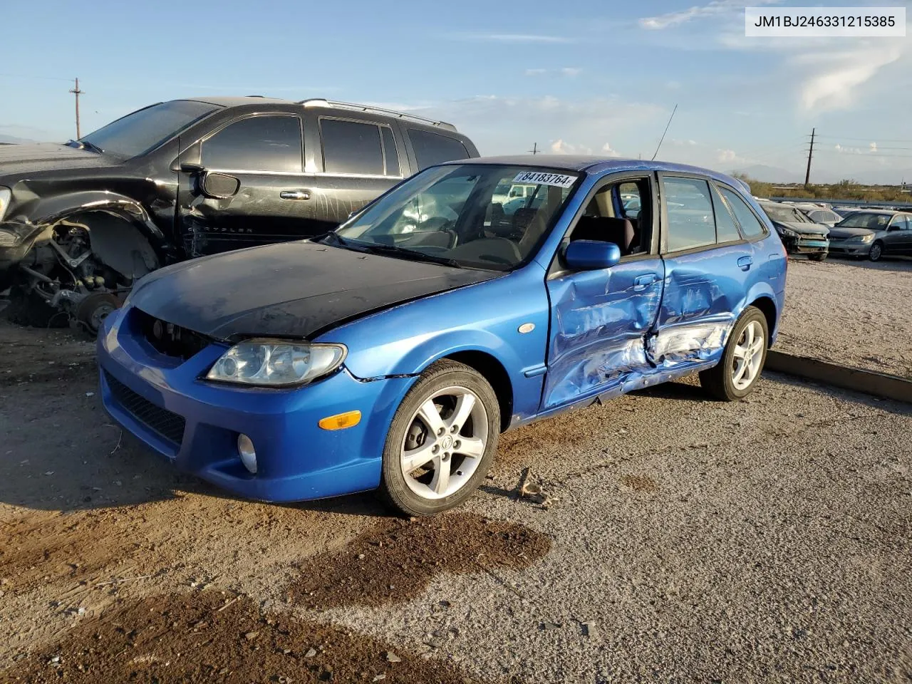 2003 Mazda Protege Pr5 VIN: JM1BJ246331215385 Lot: 84183764