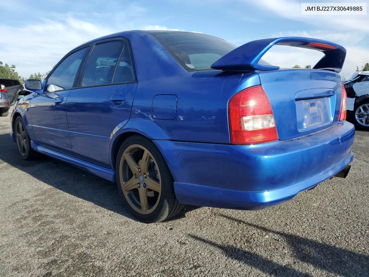 2003 Mazda Protege Speed VIN: JM1BJ227X30649885 Lot: 88852455