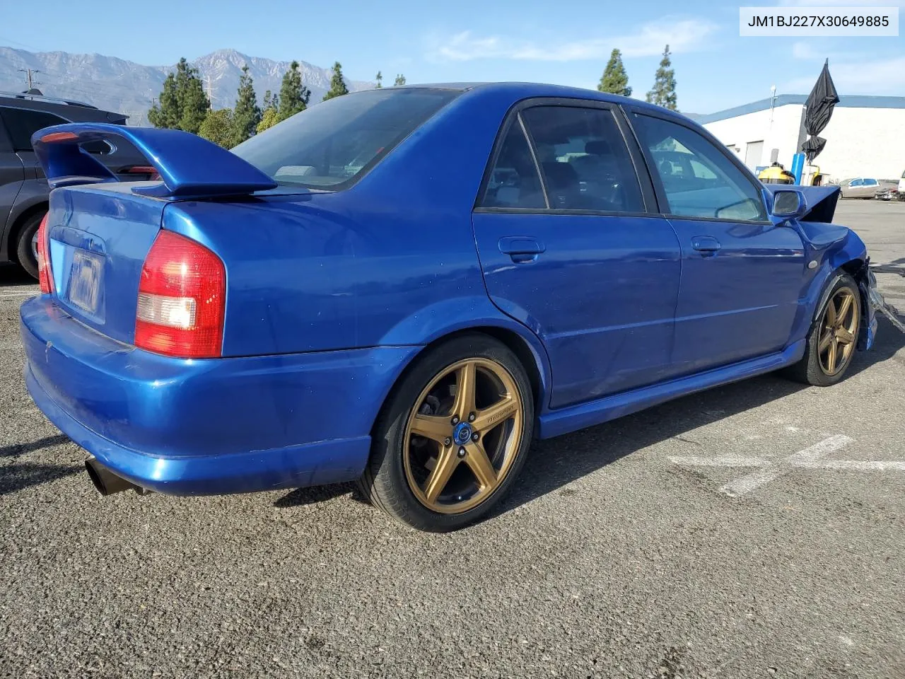 2003 Mazda Protege Speed VIN: JM1BJ227X30649885 Lot: 88852455