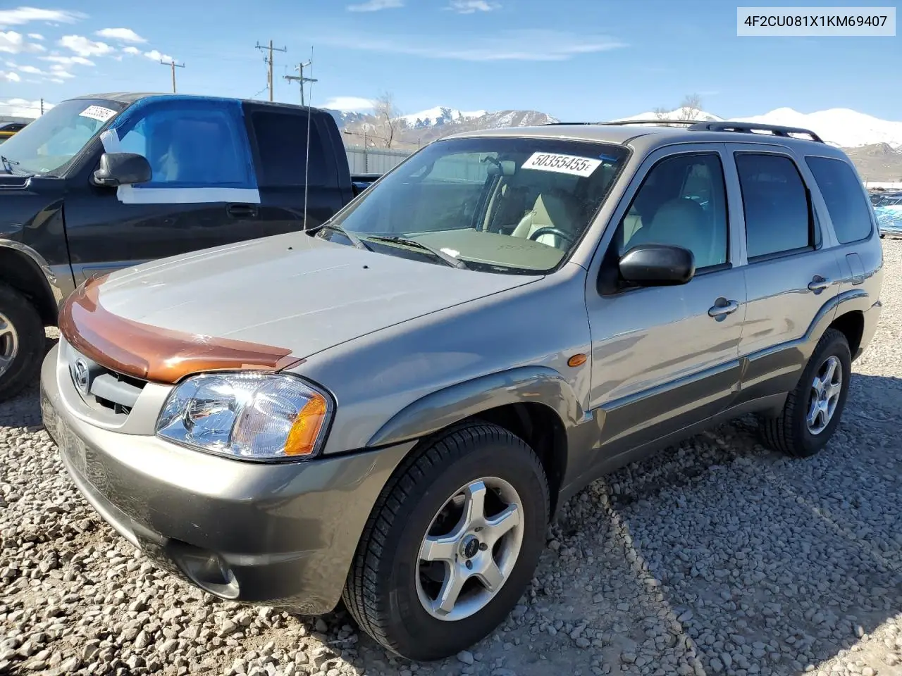 2001 Mazda Tribute Lx VIN: 4F2CU081X1KM69407 Lot: 50355455
