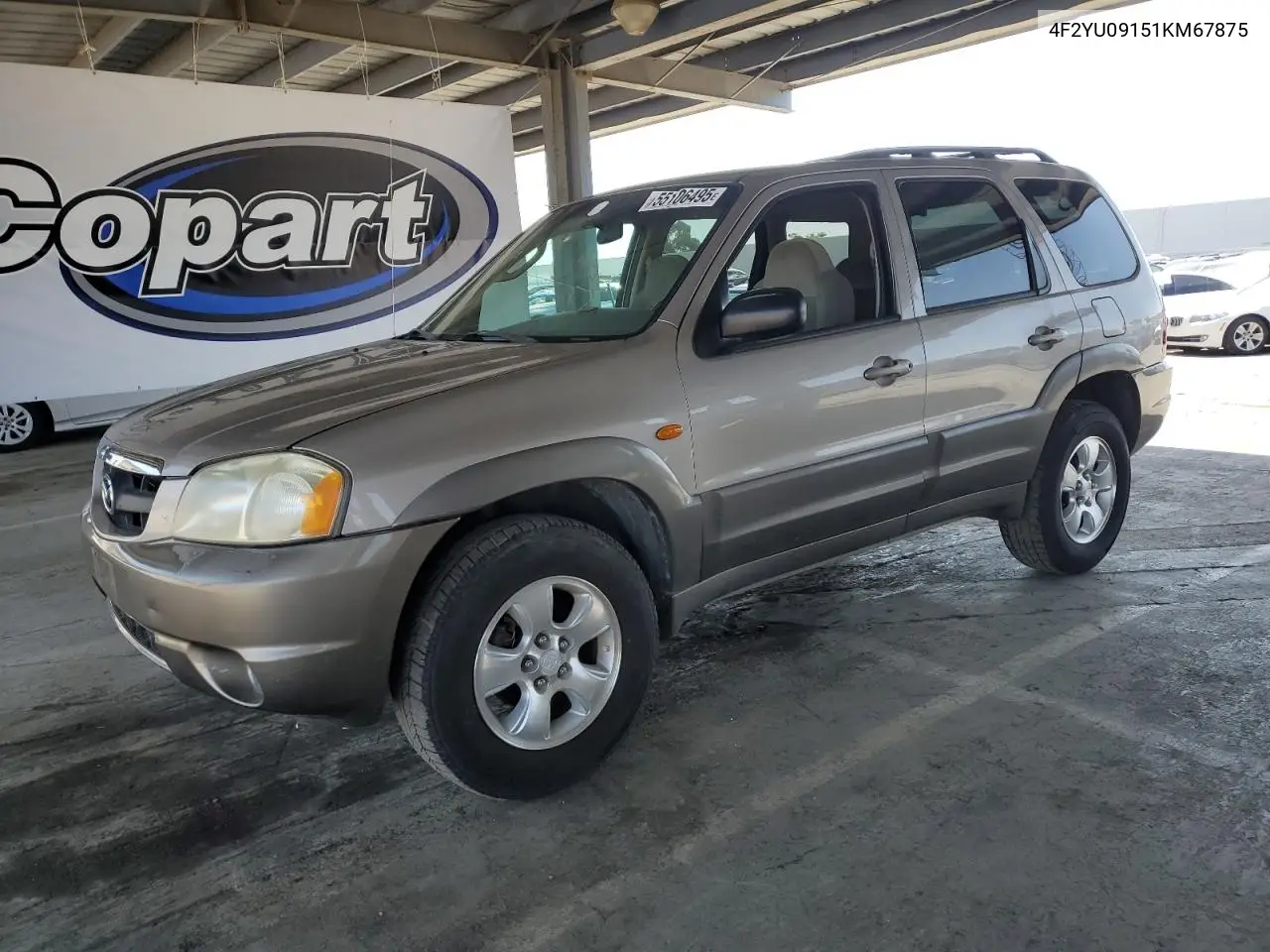 2001 Mazda Tribute Lx VIN: 4F2YU09151KM67875 Lot: 55106495