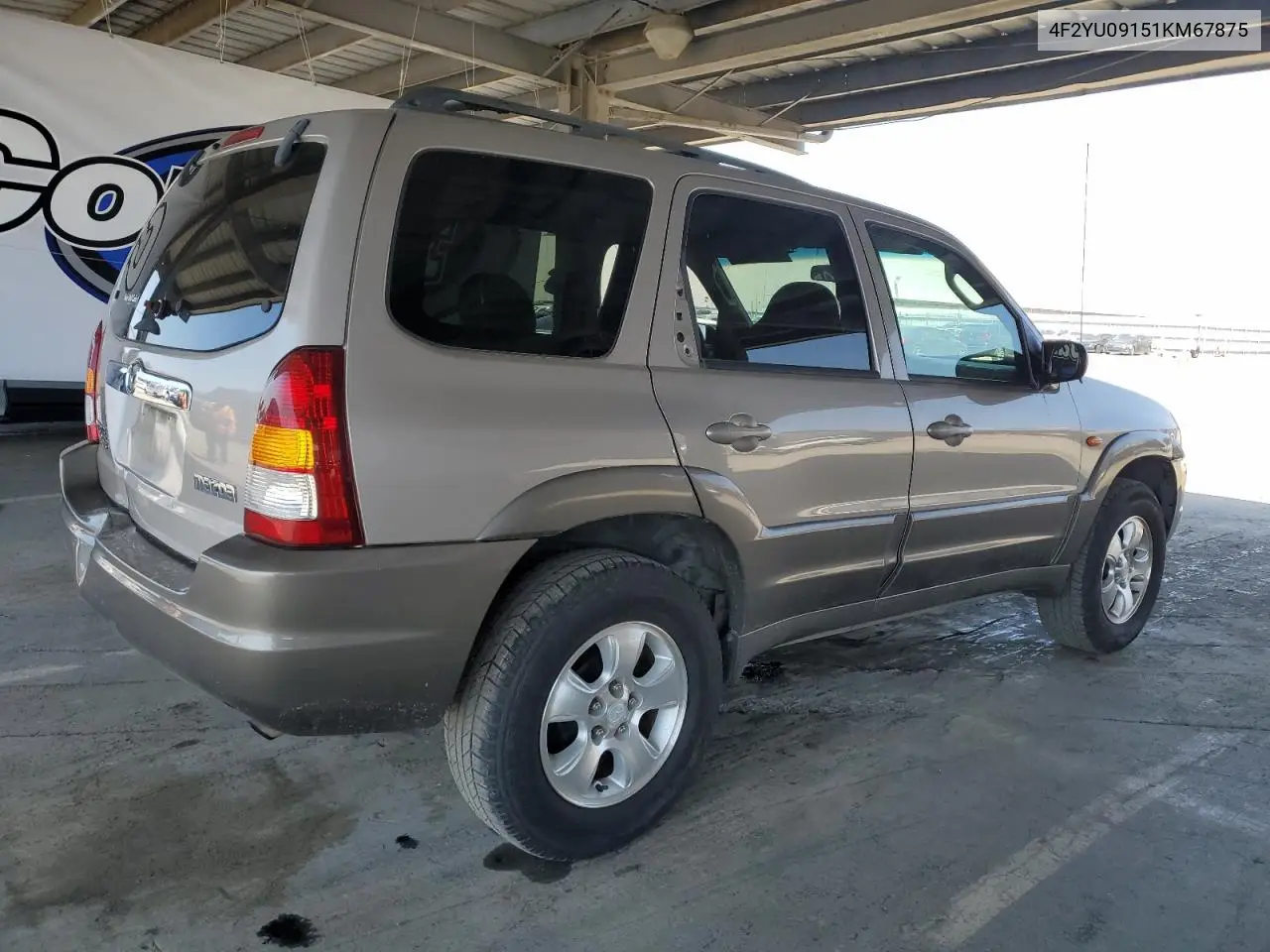 2001 Mazda Tribute Lx VIN: 4F2YU09151KM67875 Lot: 55106495