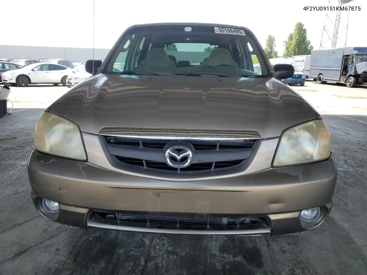 2001 Mazda Tribute Lx VIN: 4F2YU09151KM67875 Lot: 55106495