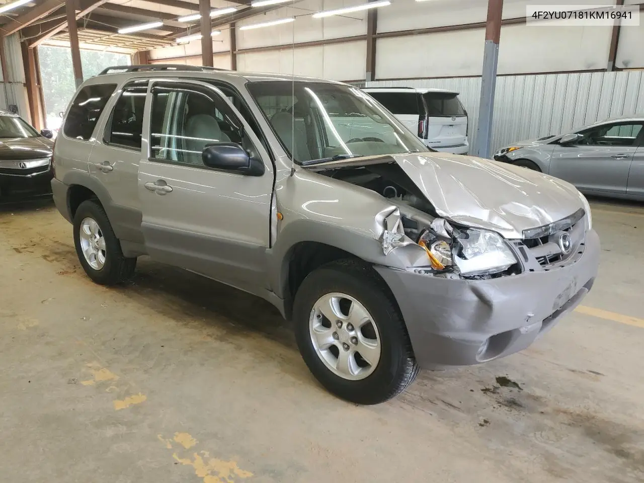 2001 Mazda Tribute Dx VIN: 4F2YU07181KM16941 Lot: 61161055