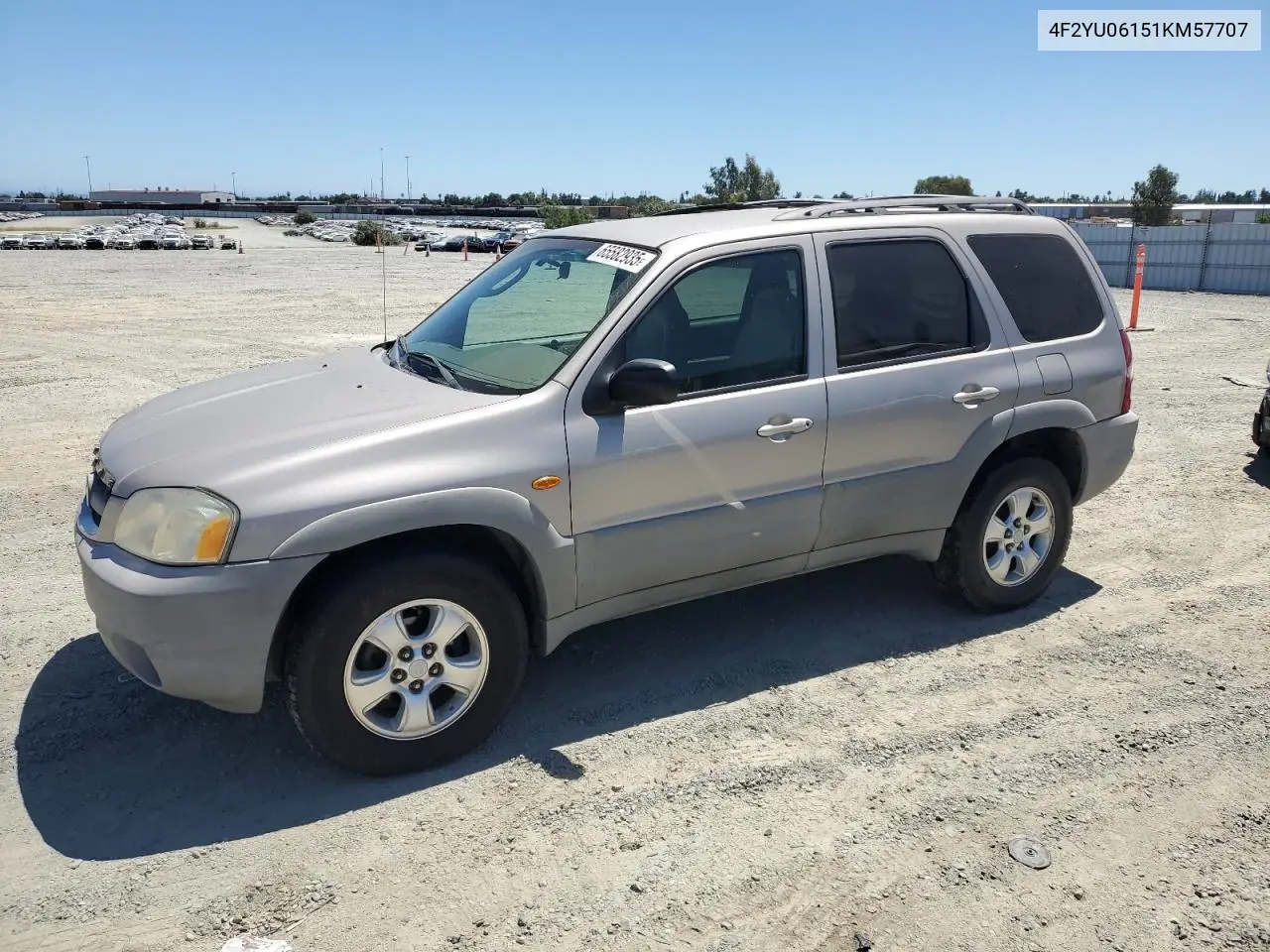 2001 Mazda Tribute Dx VIN: 4F2YU06151KM57707 Lot: 65582935